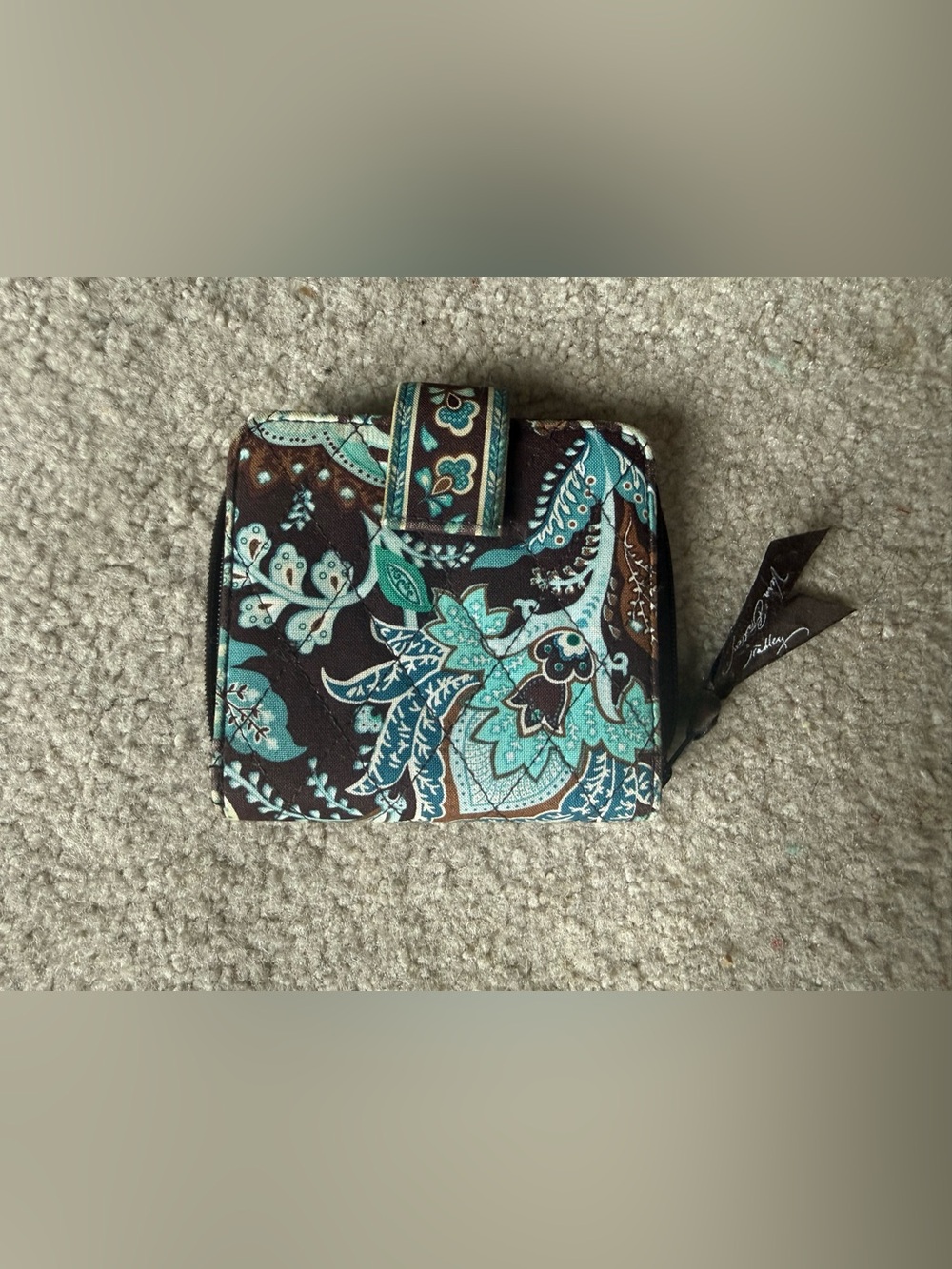 Vintage GUC Vera Bradley Wallet - Java Blue 🌀🤎